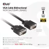 Club 3D Kábel - CAC-1703 (VGA Bidirectional, M/M, 3m, 28AWG, Full HD 1080p)