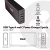 Club 3D Átalakító - CAC-1903 (5 port, 111W töltő, 4xUSB-A, 1xUSB-C PD)