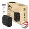 Club 3D Hálózati Adapter - CAC-1905EU (65W GAN, USB-C, PD 3.0, túltöltés védelem, kicsi méret)