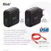 Club 3D Hálózati Adapter - CAC-1905EU (65W GAN, USB-C, PD 3.0, túltöltés védelem, kicsi méret)