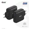 Club 3D Hálózati Adapter - CAC-1908EU (100W GAN, USB-IF, egyportos USB-C, PD 3.0 támogatás)