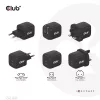 Club 3D Hálózati Adapter - CAC-1909EU (45W GAN, USB-C Dual Port, PD 3.0, PPS, Kétportos)