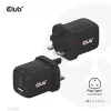 Club 3D Hálózati Adapter - CAC-1913EU (65W GAN, Triple port 2xUSB-C 1xUSB-A PD 3.0)