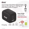 Club 3D Hálózati Adapter - CAC-1913EU (65W GAN, Triple port 2xUSB-C 1xUSB-A PD 3.0)