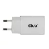 Club 3D Hálózati Adapter - CAC-3020 (2db/csomag, 30W USB-C, PD3.0, túltöltés védelem, kicsi méret, fehér)
