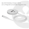 Club 3D Vezeték nélküli töltő - CAC-3026 (Qi2 25W Wireless, 1m, fehér)