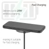 Club 3D Vezeték nélküli töltő - CAC-3027 (Qi2 25W Wireless, 1m, fekete)
