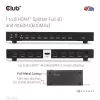 Club 3D Splitter - CSV-1383 (1 to 8 HDMI, 4K60Hz, HDR, Full 3D, 6Gbps, 12-bit Deep Color)