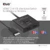 Club 3D Switch - CSV-1384 (HDMI 2-az-1-ben, Kétirányú, 8K60Hz/4K120Hz, HDR, HDMI 2.1)