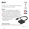 Club 3D Switch - CSV-1384 (HDMI 2-az-1-ben, Kétirányú, 8K60Hz/4K120Hz, HDR, HDMI 2.1)