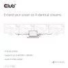 Club 3D Splitter - CSV-1385 (1 to 4 HDMI, 4K120Hz, 3D, HDCP 1.4/2.2, Audio, 6Gbps)