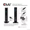 Club 3D Notebook Dokkoló - CSV-1460 (4K60HZ DUAL DISPLAY, 3.1 USB-A to 2x DP, 6x USB3.2, RJ45, 3.5 Jack Audio + Mic)