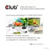 Club 3D Notebook Dokkoló - CSV-1460 (4K60HZ DUAL DISPLAY, 3.1 USB-A to 2x DP, 6x USB3.2, RJ45, 3.5 Jack Audio + Mic)