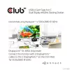 Club 3D Notebook Dokkoló - CSV-1460 (4K60HZ DUAL DISPLAY, 3.1 USB-A to 2x DP, 6x USB3.2, RJ45, 3.5 Jack Audio + Mic)