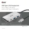 Club 3D USB Hub - CSV-1543 (USB-C Gen 2 to USB-C (data), USB-C (data+charge), USB-A (data), USB-A (data+charge)