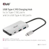 Club 3D USB Hub - CSV-1543 (USB-C Gen 2 to USB-C (data), USB-C (data+charge), USB-A (data), USB-A (data+charge)