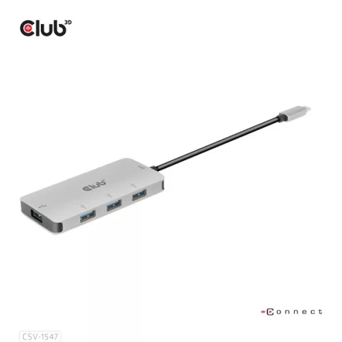Club 3D USB Hub - CSV-1547 (USB-C Gen 2 to 4xUSB-A 10 Gbps)