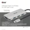 Club 3D USB Hub - CSV-1547 (USB-C Gen 2 to 4xUSB-A 10 Gbps)