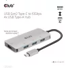 Club 3D USB Hub - CSV-1547 (USB-C Gen 2 to 4xUSB-A 10 Gbps)