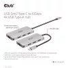 Club 3D USB Hub - CSV-1547 (USB-C Gen 2 to 4xUSB-A 10 Gbps)