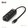 Club 3D USB Hub - CSV-1549 (3.2 USB-C Gen 1 to 3xUSB-A, RJ45,1Gbps)