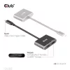 Club 3D USB Hub - CSV-1552 (3.2 USB-C Gen 1 to DisplayPort, HDMI, 4k60Hz)