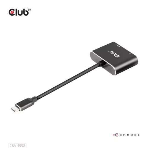 Club 3D USB Hub - CSV-1552 (3.2 USB-C Gen 1 to DisplayPort, HDMI, 4k60Hz)