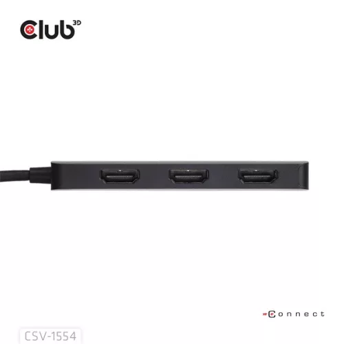 Club 3D USB Hub - CSV-1554 (3.2 USB-C to 3xHDMI, 4k60Hz)