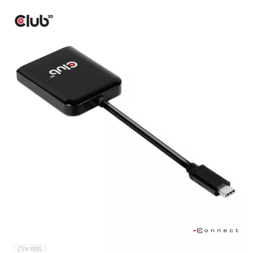 Club 3D USB Hub - CSV-1555 (3.2 USB-C to 2xDisplayPort, 4k60Hz)