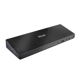   Club 3D Notebook Dokkoló - CSV-1562 (60W, 3.2 USB-C to 3xHDMI, 2x DP, 6x 3.2 USB-A, RJ45. 3,5 Jack)