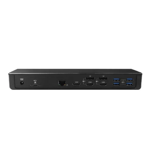 Club 3D Notebook Dokkoló - CSV-1562 (60W, 3.2 USB-C to 3xHDMI, 2x DP, 6x 3.2 USB-A, RJ45. 3,5 Jack)