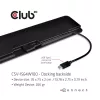 Club 3D Notebook Dokkoló - CSV-1564W100 (100W, 3.2 USB-C to 3xUSB-A 3.2, 5x USB-A,HDMI, PD, VGA, RJ45, SD, Micro SD, 3,5