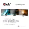 Club 3D Notebook Dokkoló - CSV-1564W65 (65W, 3.2 USB-C to 2xUSB-C, 5x USB-A,HDMI, PD, VGA, RJ45, SD, Micro SD, 3,5 Jack)