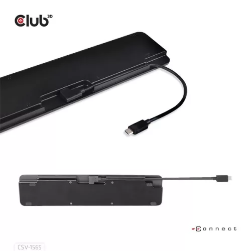 Club 3D Notebook Dokkoló - CSV-1565 (100W, USB-C to 5xUSB-A Gen 1, 2x USB-A 2.0, HDMI, DP,VGA, RJ45, Micro SD, 3,5 Jack)