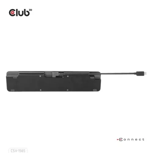 Club 3D Notebook Dokkoló - CSV-1565 (100W, USB-C to 5xUSB-A Gen 1, 2x USB-A 2.0, HDMI, DP,VGA, RJ45, Micro SD, 3,5 Jack)