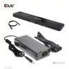 Club 3D Notebook Dokkoló - CSV-1566 (120W, USB-C to 5x USB-A Gen 1, USB-C  Gen 1, 2xHDMI, DP, RJ45, SD.TF. 3,5 Jack, DC)