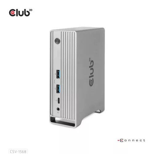 Club 3D Notebook Dokkoló - CSV-1568 (120W, Gen 2 USB-C to 4x USB-A, USB-C Gen 2, 2xHDMI, DP, VGA, RJ45, DC)