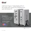 Club 3D Notebook Dokkoló - CSV-1568 (120W, Gen 2 USB-C to 4x USB-A, USB-C Gen 2, 2xHDMI, DP, VGA, RJ45, DC)