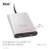 Club 3D Video Splitter - CSV-1574 (Thunderbolt 3 to Dual HDMI 2.0, 4K60Hz)