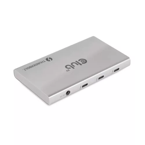 Club 3D USB Hub - CSV-1580 (Thunderbolt 4 to 3x Thunderbolt 4, 1x USB Gen2 Type-A, 100W DC, Max. 10Gbps)