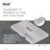 Club 3D USB Hub - CSV-1580 (Thunderbolt 4 to 3x Thunderbolt 4, 1x USB Gen2 Type-A, 100W DC, Max. 10Gbps)