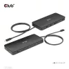 Club 3D Notebook Dokkoló - CSV-1581 (140W, Thunderbolt 4 to 3xThunderbolt 4, 3xUSB-A, SD, TF, RJ45, 3,5 Jack, DC)
