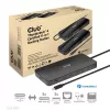 Club 3D Notebook Dokkoló - CSV-1581 (140W, Thunderbolt 4 to 3xThunderbolt 4, 3xUSB-A, SD, TF, RJ45, 3,5 Jack, DC)