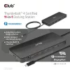 Club 3D Notebook Dokkoló - CSV-1581 (140W, Thunderbolt 4 to 3xThunderbolt 4, 3xUSB-A, SD, TF, RJ45, 3,5 Jack, DC)