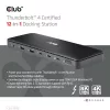 Club 3D Notebook Dokkoló - CSV-1582 (140W, Thunderbolt 4, DP, 2xHDMI, USB-C, 4xUSB-A, SD, TF, RJ45, 3,5 Jack, DC)