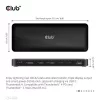 Club 3D Notebook Dokkoló - CSV-1582 (140W, Thunderbolt 4, DP, 2xHDMI, USB-C, 4xUSB-A, SD, TF, RJ45, 3,5 Jack, DC)