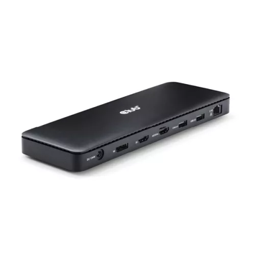 Club 3D Notebook Dokkoló - CSV-1582 (140W, Thunderbolt 4, DP, 2xHDMI, USB-C, 4xUSB-A, SD, TF, RJ45, 3,5 Jack, DC)