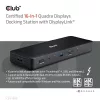 Club 3D Notebook Dokkoló - CSV-1583 (140W, 2xThunderbolt 4, 3xDP, 2xHDMI, USB-C, 3xUSB-A, SD, TF, RJ45, 3,5 Jack, DC)