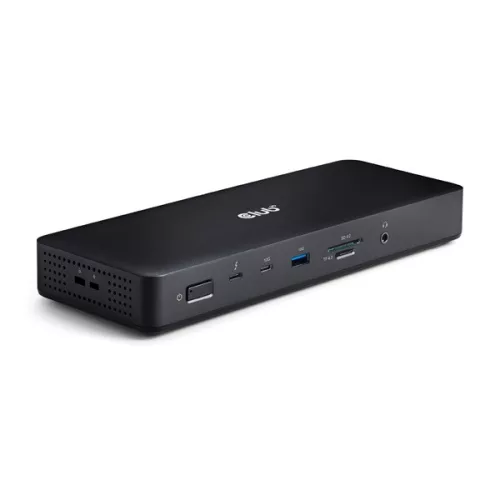 Club 3D Notebook Dokkoló - CSV-1583 (140W, 2xThunderbolt 4, 3xDP, 2xHDMI, USB-C, 3xUSB-A, SD, TF, RJ45, 3,5 Jack, DC)