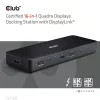 Club 3D Notebook Dokkoló - CSV-1583 (140W, 2xThunderbolt 4, 3xDP, 2xHDMI, USB-C, 3xUSB-A, SD, TF, RJ45, 3,5 Jack, DC)